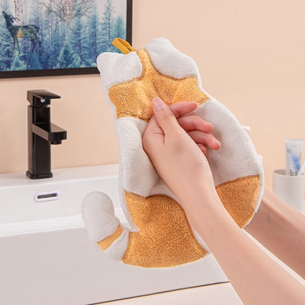 Mikrofiberhanddukar Handdukar Handduk för kök Badrum Gul