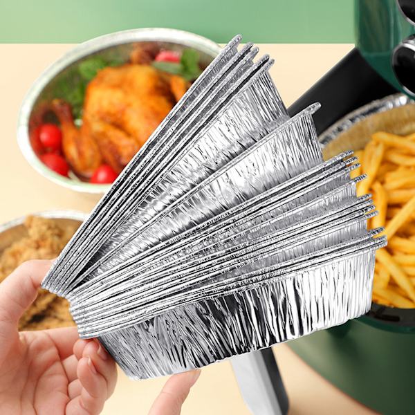 Air Fryer Stanniolbricka Aluminiumfolie Grillskål för hemmabruk 2 1