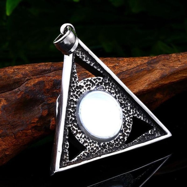 Stainless Steel Devil's Eye Evil Hand Pendant Punk Domineering T