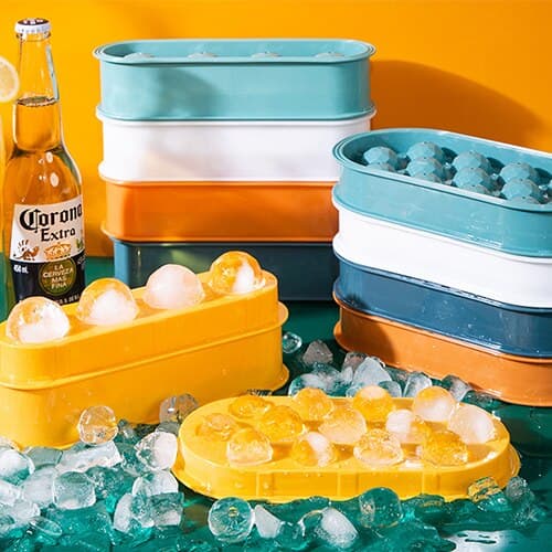 Prismatic Ice Making Box Ice Cube Form Hemlagad blå 12,5*24,5*4cm white
