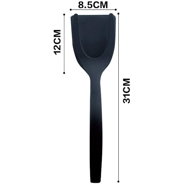 Multifunktionell silikon non-stick spatel, stekt ägg spatel