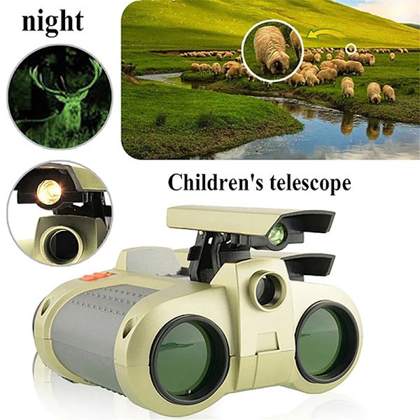 Teleskop Night Vision Viewer Övervakningskop Kikare Tele Röd