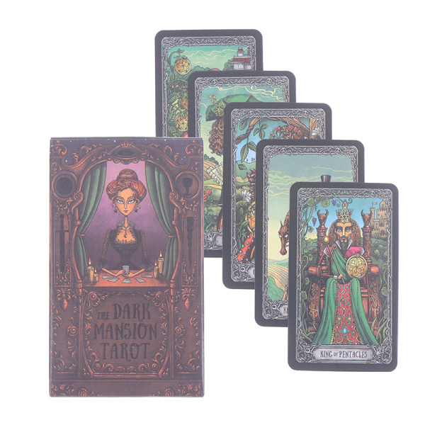 Dark Mansion Tarotkort Oracle Cards Party Prophecy Divination Multicolor en one size