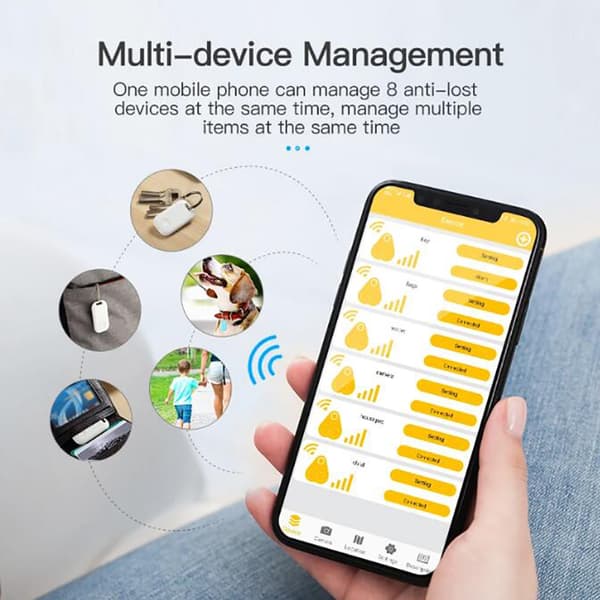 Mini Smart Tracker Anti Lost Bluetooth Smart Finder Svart Black