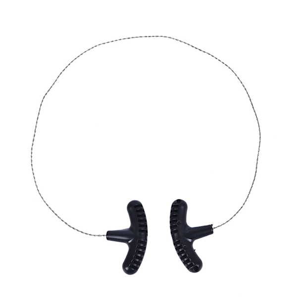 Nödöverlevnadsutrustning manuell handstålrep silver+svart Längd: 72cm