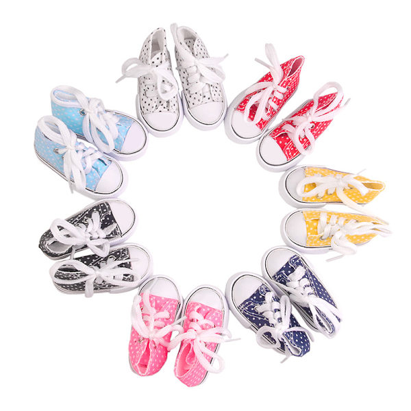 Dockskor 7,5 cm Canvas Skor Sneakers För 60 cm SD 1/3 1/4 bjd A1 A2