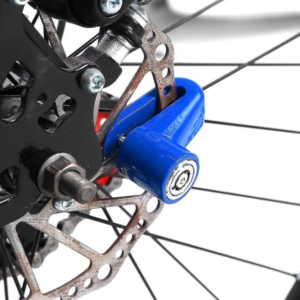 Cykel Stöldskyddsskivbroms i metall med plastram och nycklar för motorcykel, elektromobil