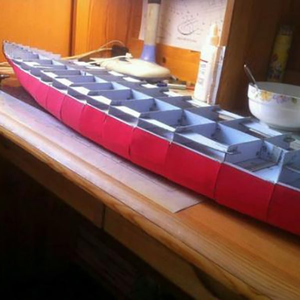 Pappersmodell DIY 80 cm slagskepp Nagato Ship Papercraft