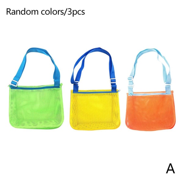 Kids Beach Bag - Mesh Bag Barnleksaker Förvaringsväskor Handdukar Shell Sun