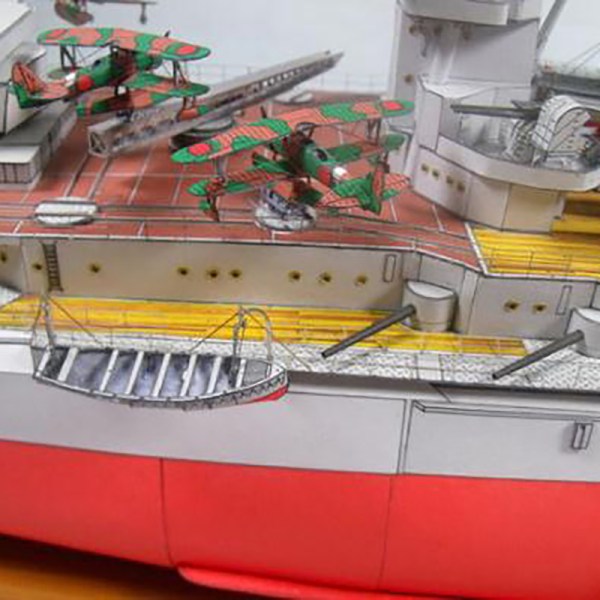 Pappersmodell DIY 80 cm slagskepp Nagato Ship Papercraft