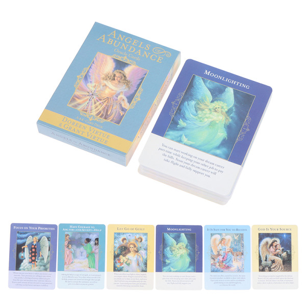 Angels of Abundance Oracle Cards Tarot Card Party Prophecy Divi en one size