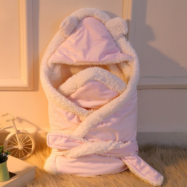 Varm sammat baby sängkläder i set blue pink