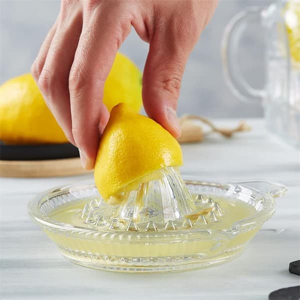 Glas Manuell Orange Squeezer Extractor Kökstillbehör transparent 14*13*7cm