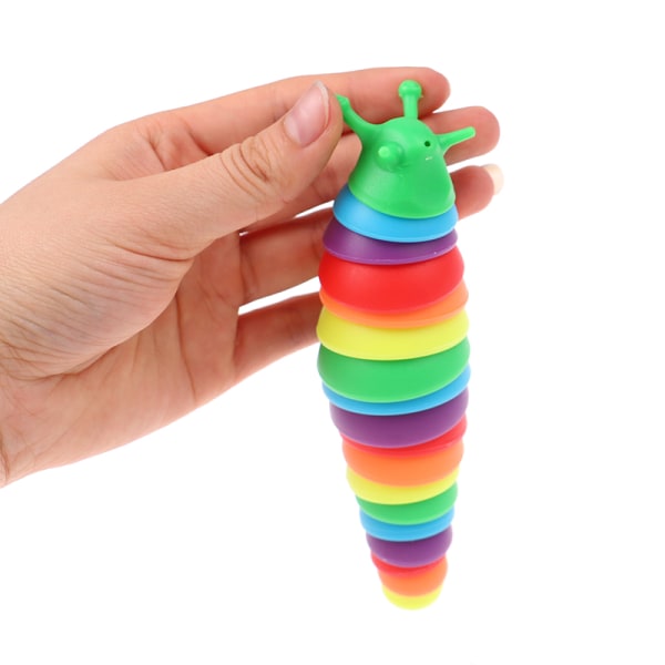 2022 Ny Rainbow Snigel larvleksak som kan släppa m L(19cm) S(15cm)