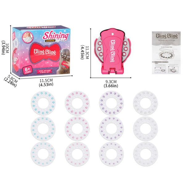 Sminkset för flickor med glittrande diamanter 1  Make Up Toy