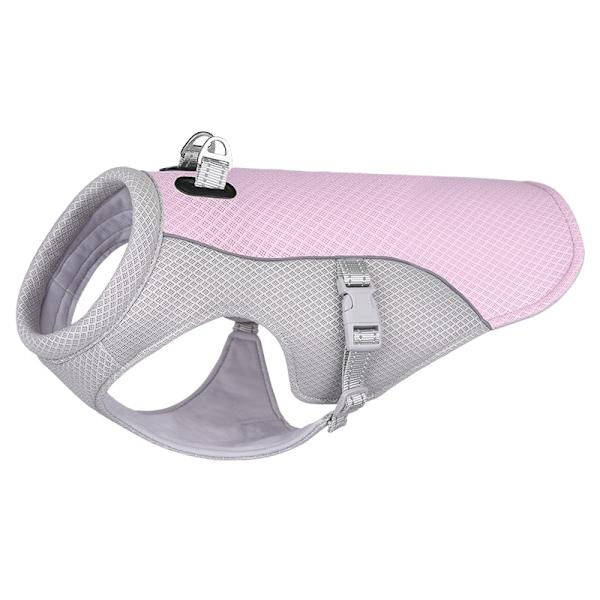 Sommar hund kylväst sele husdjur tillbehör green M pink S