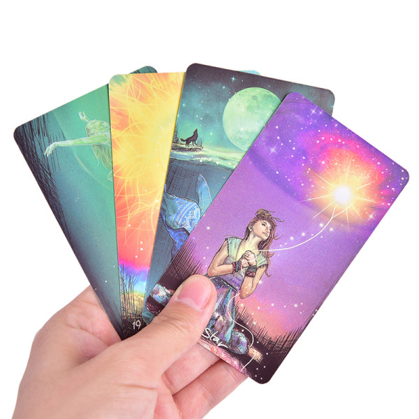 Light Seer's Tarot En kortlek med 78 kort e-Guidebook Cards Board Divin Multicolor en one size