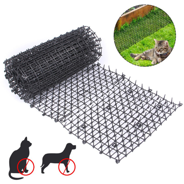 2st Garden Prickle Strip Cat Repellent Avskräckande Spike Anti-Ca 2 st