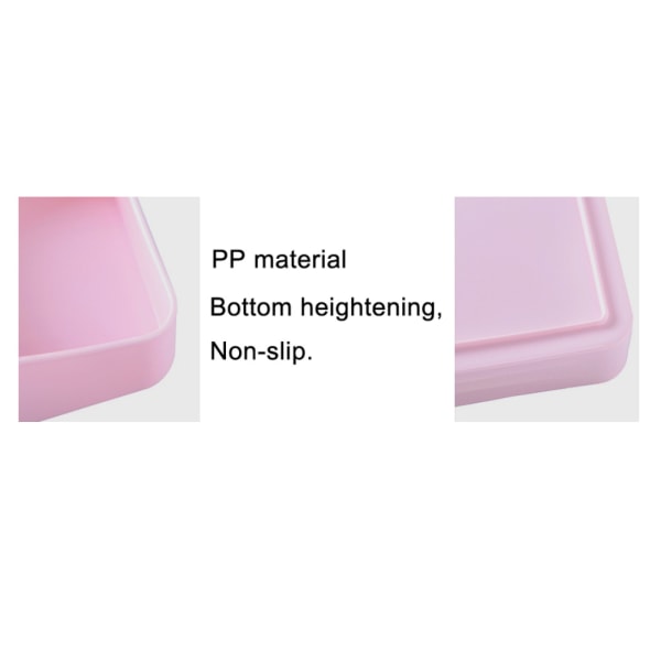 Desktop Diverse Smink Kosmetisk Make Up Case Förvaringsfodral beige 23,5*18,5*7,5cm pink