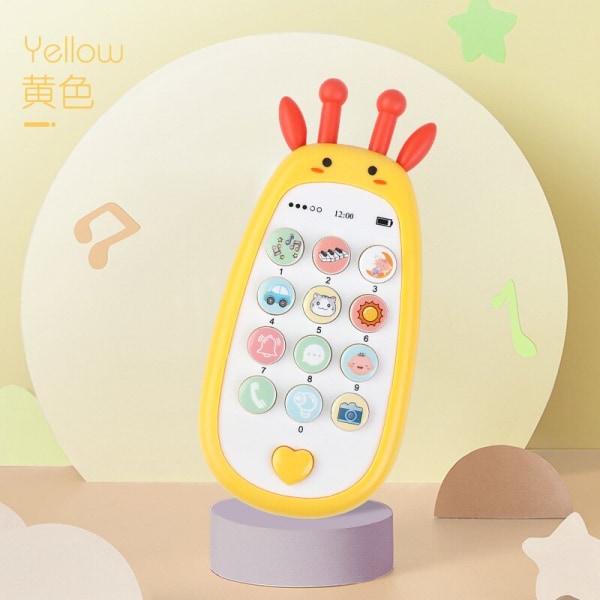 Baby mobiltelefon leksak gåvor rosa rädisa yellow giraffe