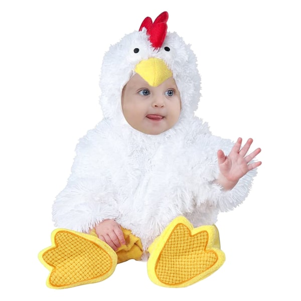 Baby Romper Chick Shape Halloween kostym 80cm 70cm
