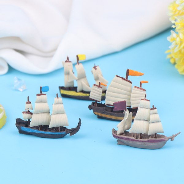 Dockhus Miniatyrmodell Mini Piratskepp Sea Yacht Ocean Boat A4 A2