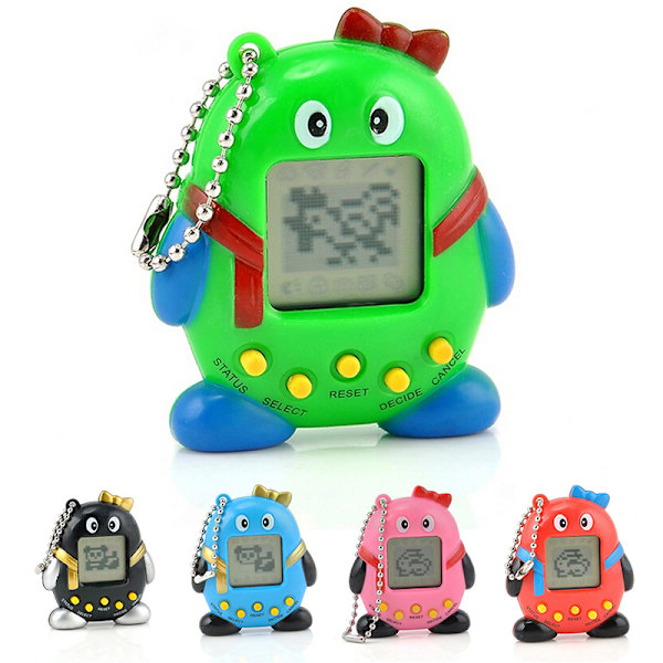 4st Tamagotchi 168 husdjur i 1 virtuell cybernostalgisk husdjursleksak T Färg Slumpmässig One Size