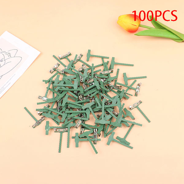 100:a T-formad brosch Plaststavstift Triangelbrosch