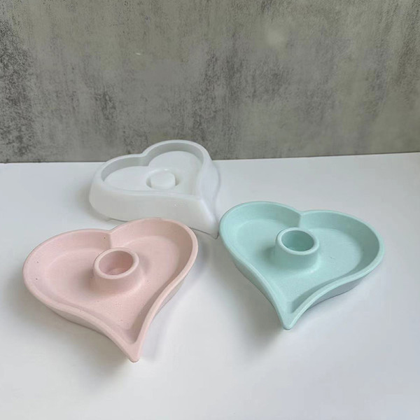 Ljusstake Rack Form Love Shape doftljushållare Vit