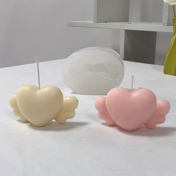 3D-hjärtvingeform av form DIY Handgjorda molds