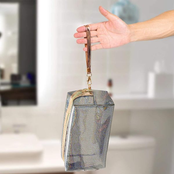Vattentäta förvaringsväskor, transparent PVC-necessär med dragkedja style4 style6