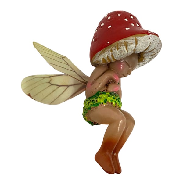Fairy Staty Sovsvamp Resin Ornament
