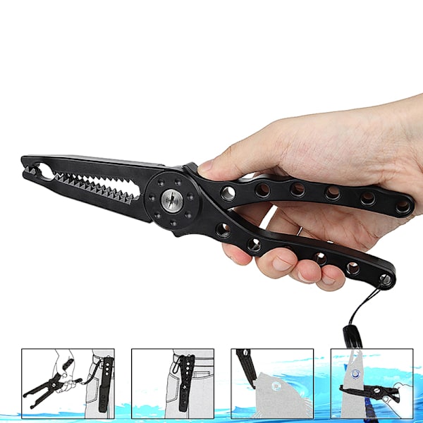 Fiskekontroller Carp Lure Bass Fish Tackle Rep Tool svart black