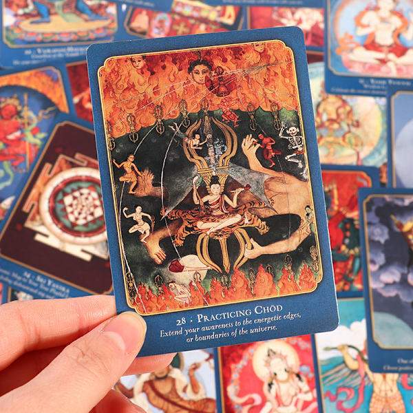 Buddha visdom Shakti power Tarot Engelska spådomsspel Flerfärgad onesize