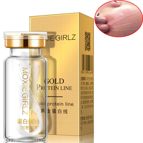 20 Lines Thread No Silk Fibroine Line Essence Collagen Ansiktsbehandling one size