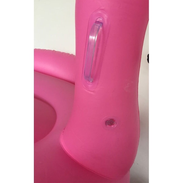 Jätte uppblåsbar Flamingo Pool Float Ride-On Simring roséguld 150*150*85CM pink