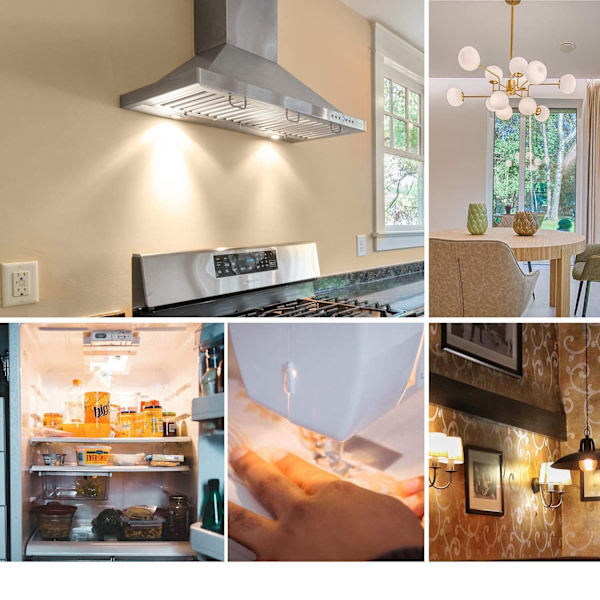 6 ST E14 LED-lampa 4W Ersättningslampa 40W 6000K Kylskåpslampa varmt ljus