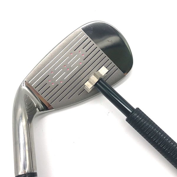 Golfklubba Grooving Sharpening Tool Sharpener Alloy Wedge Silver Red