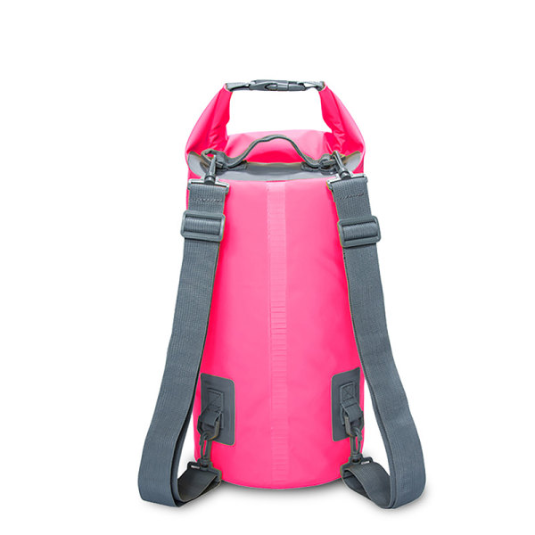 Vattentät väska Torrväska Ryggsäck för forsränningsfiske grön 15L pink 15L