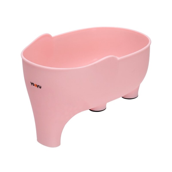 Elephant Drain Basket Hem Kök Multifunktionell förvaring rosa pink