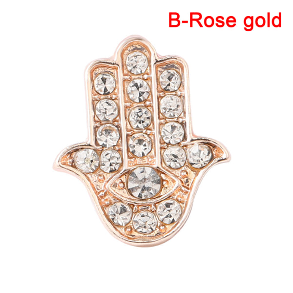 Creative Watch Band Ornament Brosch Armbandsbälte Dekorativ Ring B-Silver B-Rose gold