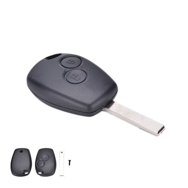 2-knappar Fob Shell Case Blad för Renault Modus