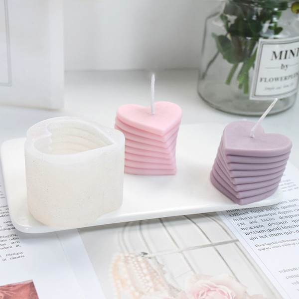 1:a 3D hjärtformad form DIY MOLD -form