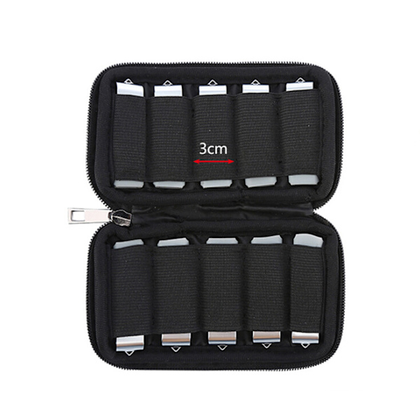 Bärbar U Disk Hållare USB Flash Drives Organizer Case L