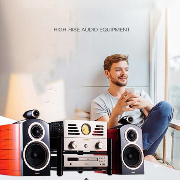 2st HIFI 50W+50W XY-AP15H Stereo Bluetooth digital förstärkare B Svart 2st 1pc