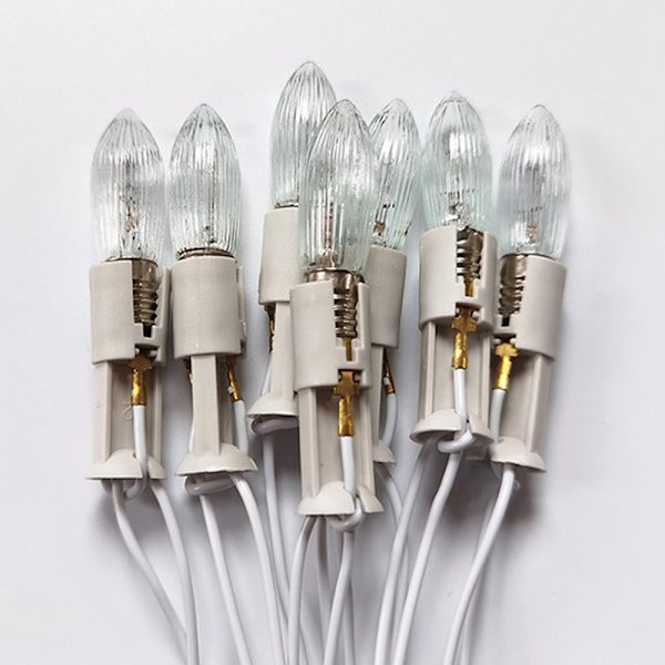5 st ljusformade LED-lampor Ljusbyteslampa Transparent