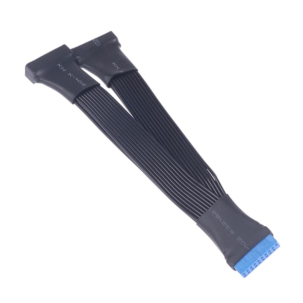 Moderkort USB 3.0 19PIN Header 1 till 2 förlängningsdelarkabel