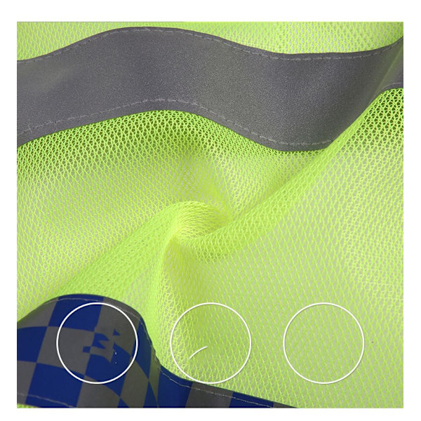Säkerhetsfickor med hög synlighet Design Reflexväst orange triple extra large green double extra large