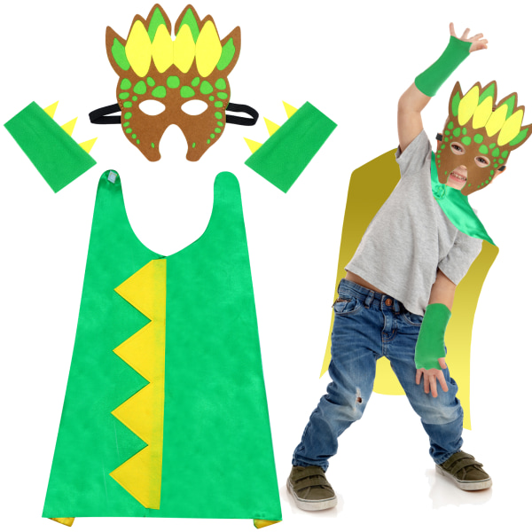 Kids Cape med huva för Halloween Dress up Play red Rose red
