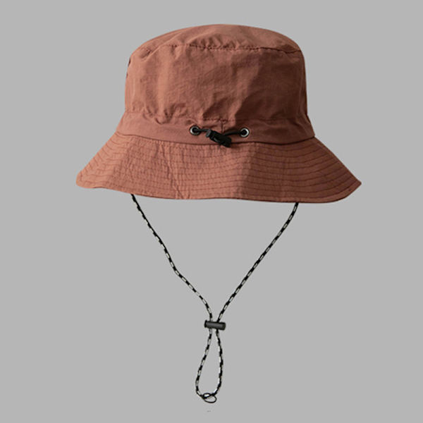 Sommarhatt Vattentät Bucket Hats Vikbar Justerbar Röd Red